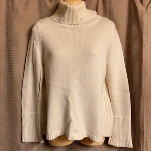 WHBM Cream Knit Pullover Sweater Women's S